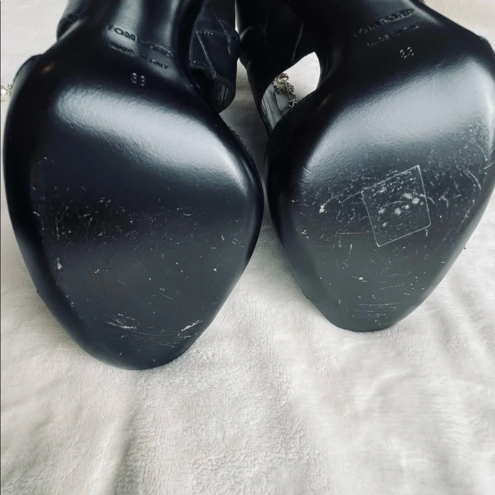 🔶FREE SHIPPING 🔶Tom Ford Padlock Cutout 105mm Heel - Picture 7 of 11